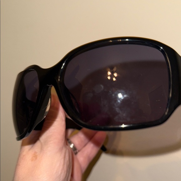 Versace Black Sunglasses with Silver Crystal Accent main image 4